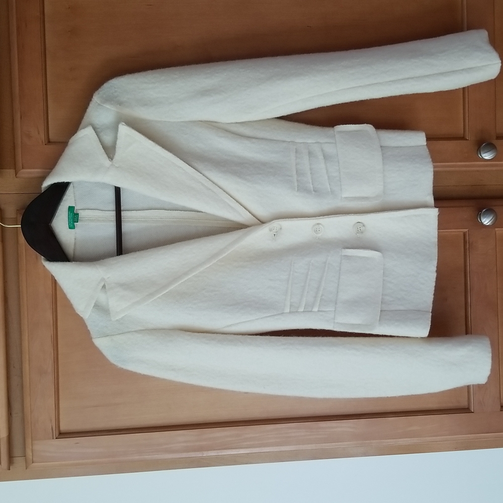 United Colors Of Benetton Cream Blazer
